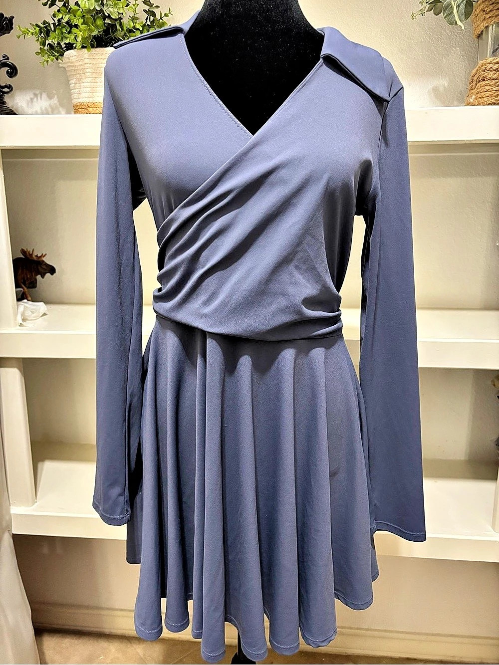 Wrap Mini Dress in Purple XL NWT